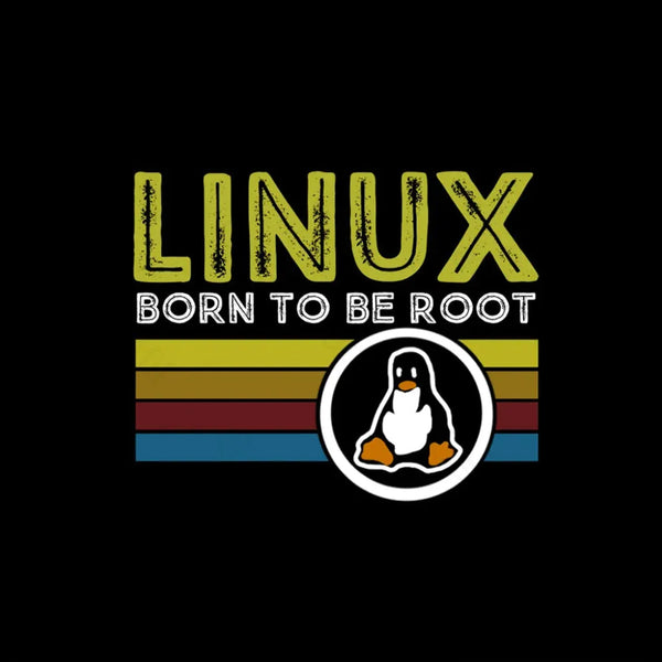 Linux Born To Be Root Geek T-Shirt