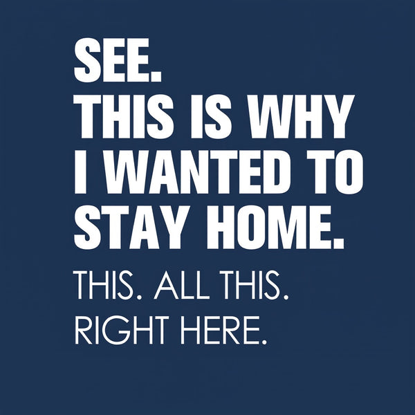 Stay Home Front and Back Printed Geek T-Shirt