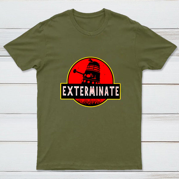 Darlek Exterminate Jurassic Park Dr Who Geek T-Shirt