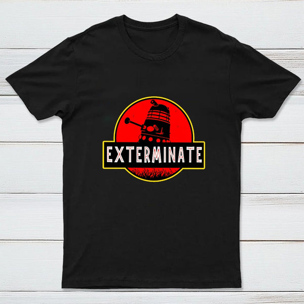 Darlek Exterminate Jurassic Park Dr Who Geek T-Shirt