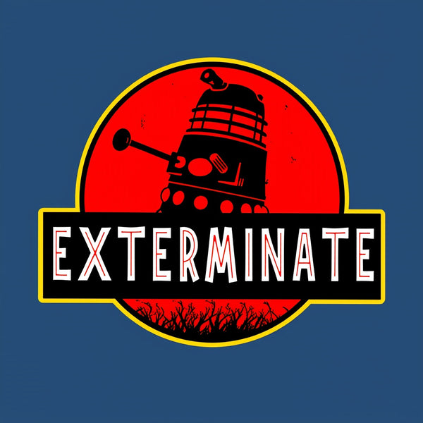 Darlek Exterminate Jurassic Park Dr Who Geek T-Shirt