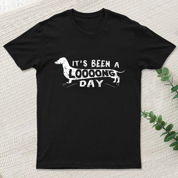 Dachshund Dog Its Been a Long Day Nerd T-Shirt