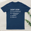 Dont Stop 80S Songs Multiple Choice teeforgeeks T-Shirt