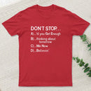 Dont Stop 80S Songs Multiple Choice teeforgeeks T-Shirt
