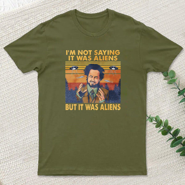 Giorgio Tsoukalos Aliens It Was Aliens teeforgeeks T-Shirt