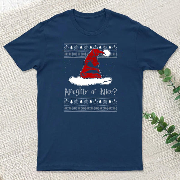 Naughty Or Nice Sorting Santa Claus teeforgeeks T-Shirt