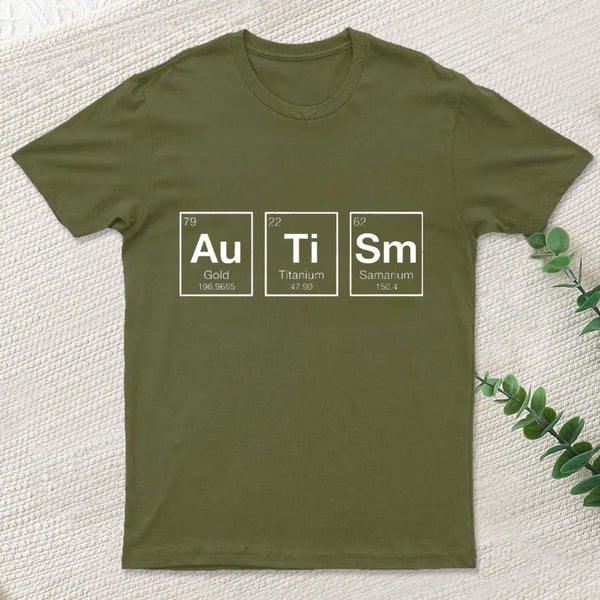 Autism Periodic Table Nerd T-Shirt