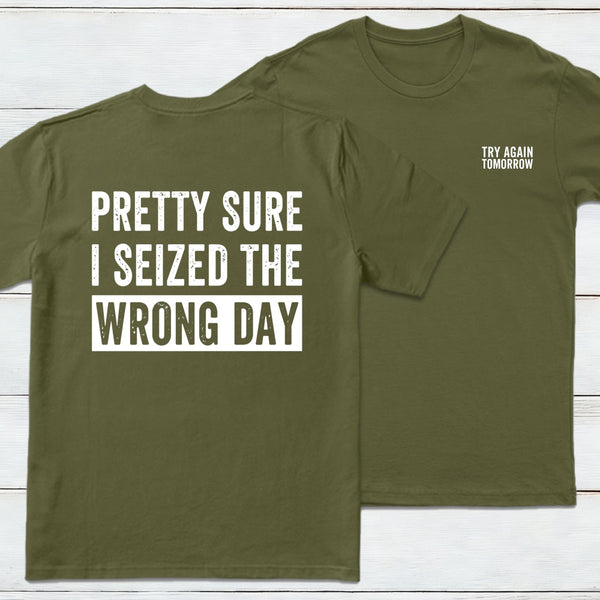 Try Again Tomorrow Front And Back Printed teeforgeeks T-Shirt