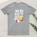 Ho Ho Hold My Beer Funny Santa Claus Ugly Sweater teeforgeeks T-Shirt