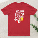 Ho Ho Hold My Beer Funny Santa Claus Ugly Sweater teeforgeeks T-Shirt