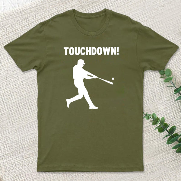 Touchdown Baseball Player Pure Cotton T-Shirt