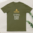 Warning May Randomly Talk About Board Games Nerd T-Shirt