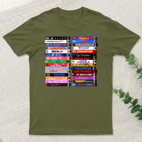 Retro 80S Movies Vhs Stacks T-Shirt