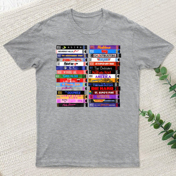 Retro 80S Movies Vhs Stacks T-Shirt