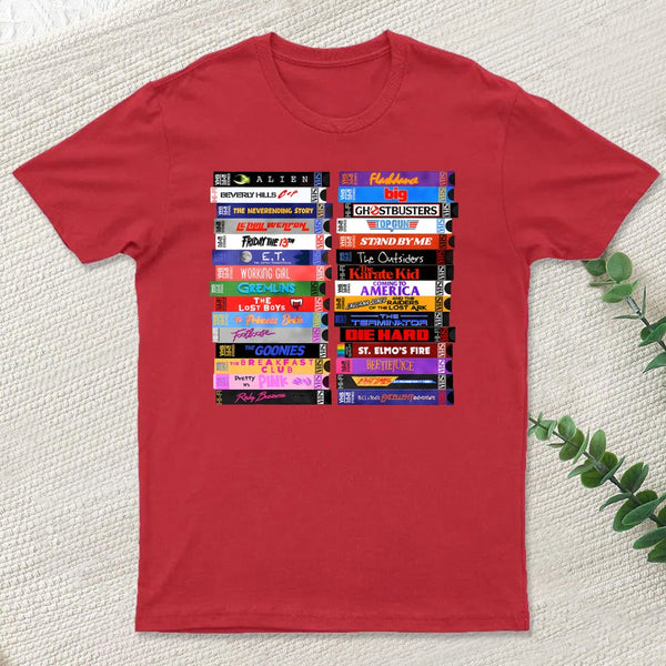 Retro 80S Movies Vhs Stacks T-Shirt