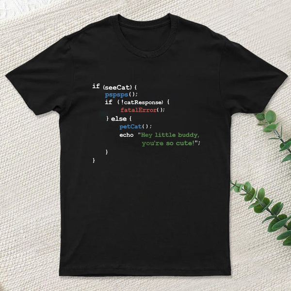 If See Cat Code T-Shirt