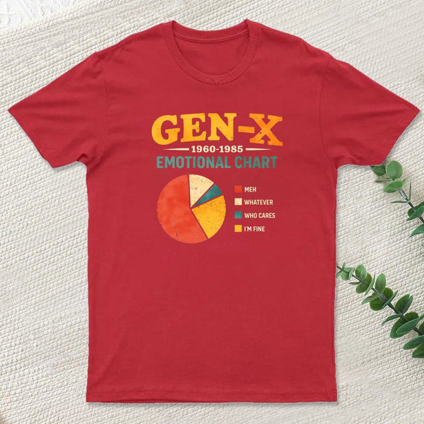 Gen X Emotional Chart T-Shirt
