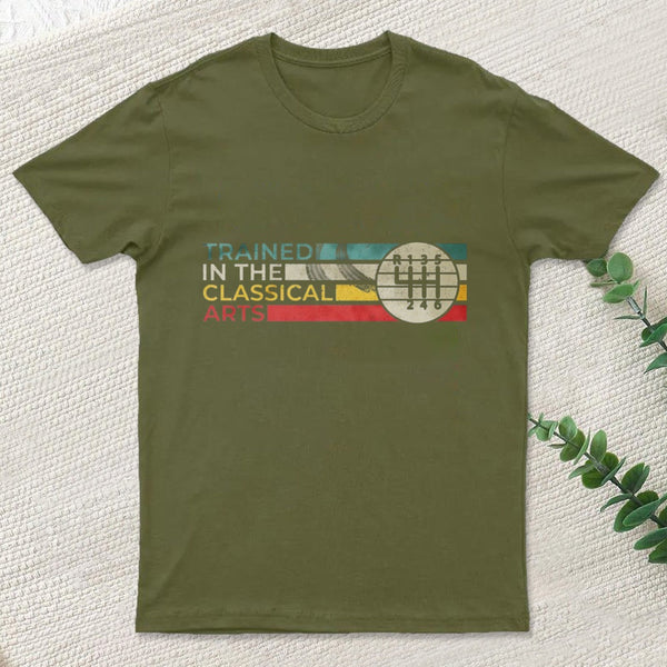 Trained In The Classical Arts Speed Manual Transmission T-Shirt