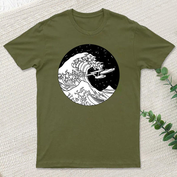 Trek Spaceship In Space T-Shirt