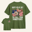 Smokey and the Bandit 4th of July Funny Sumbitches Independence Day T-Shirt