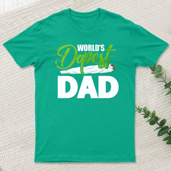 World's Dopest Dad Funny Fathers Day T-Shirt