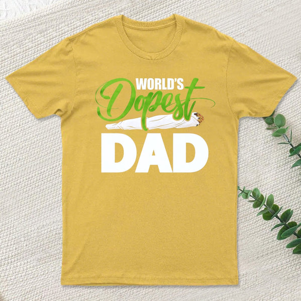 World's Dopest Dad Funny Fathers Day T-Shirt