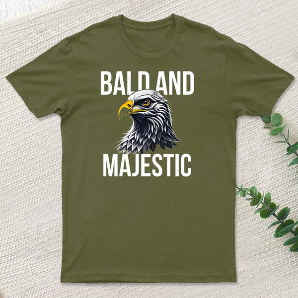 Bald and Majestic Sarcastic Eagle Graphic Novelty T-shirt