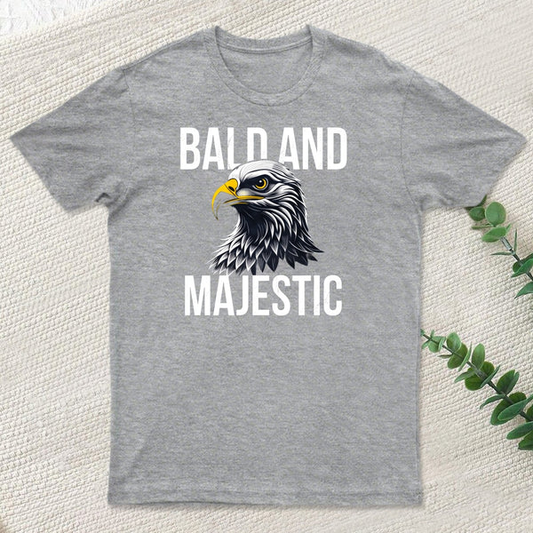 Bald and Majestic Sarcastic Eagle Graphic Novelty T-shirt