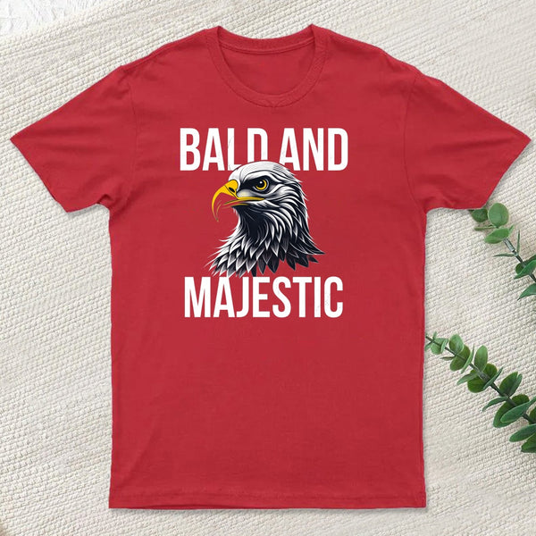 Bald and Majestic Sarcastic Eagle Graphic Novelty T-shirt