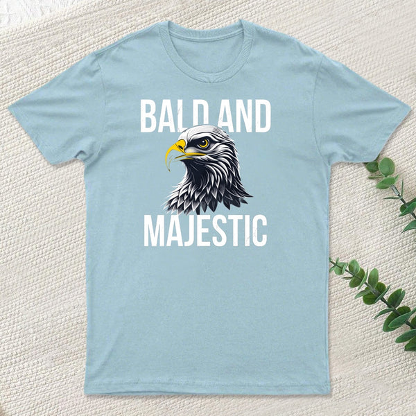 Bald and Majestic Sarcastic Eagle Graphic Novelty T-shirt