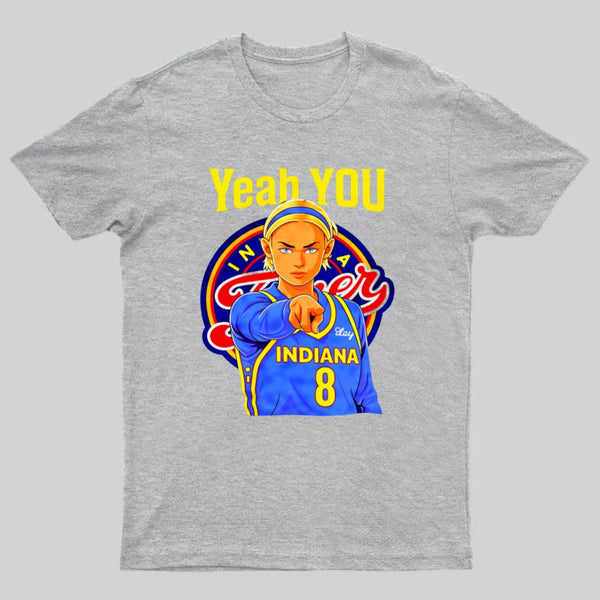 Yeah You Indiana Number 8 Basketball Player Pointing Finger Graphic T-Shirt