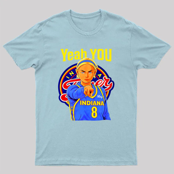 Yeah You Indiana Number 8 Basketball Player Pointing Finger Graphic T-Shirt