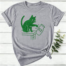 Abolish ICE Funny Cat Political Women T-Shirt