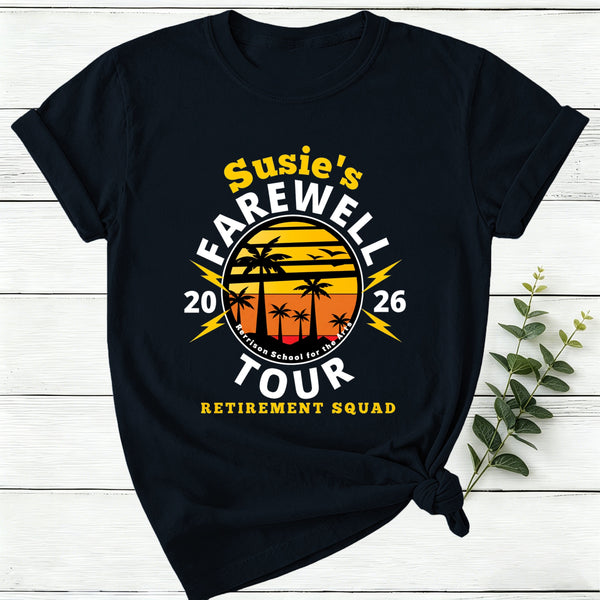 Personalized Teacher's Farewell Tour Retirement Squad Women T-Shirt