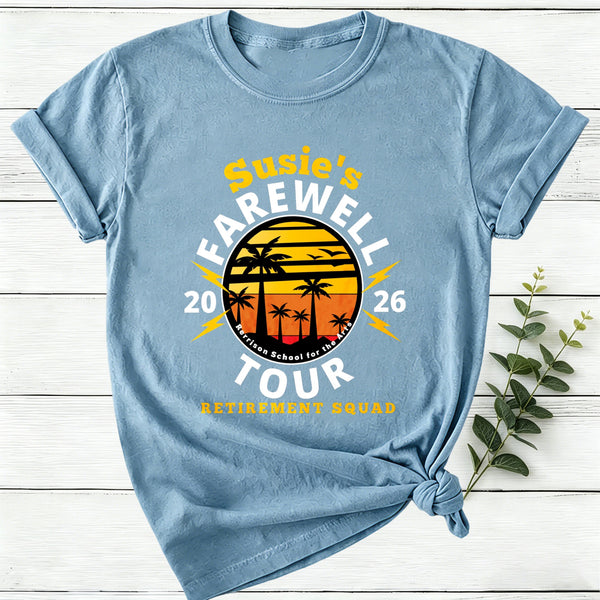 Personalized Teacher's Farewell Tour Retirement Squad Women T-Shirt