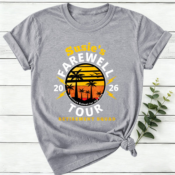 Personalized Teacher's Farewell Tour Retirement Squad Women T-Shirt