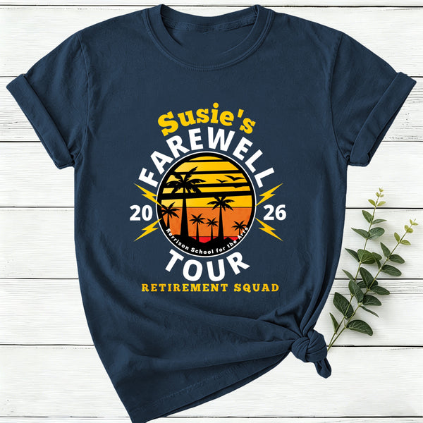 Personalized Teacher's Farewell Tour Retirement Squad Women T-Shirt