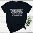 I Know The Rest Of The Poem Keep The Immigrants Women T-Shirt