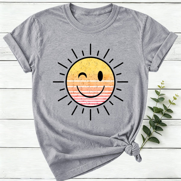 Sunshine Smiley Face Women T-Shirt