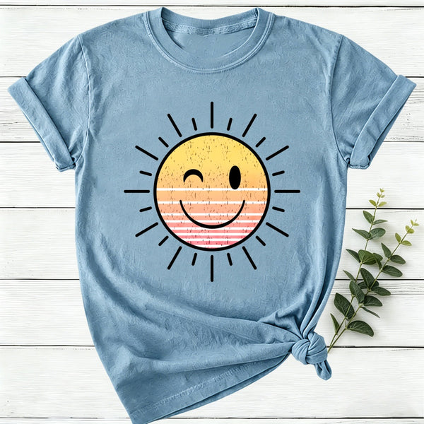 Sunshine Smiley Face Women T-Shirt