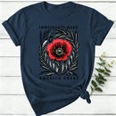 Immigrants Make America Great Poppy Floral Women T-Shirt