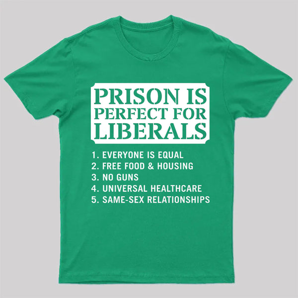Prison is Perfect For Liberals T-shirt, Funny T-shirt