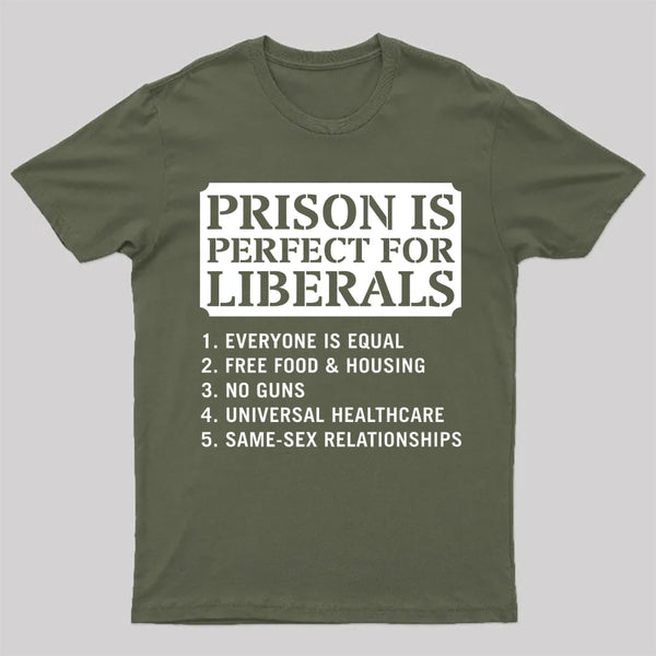 Prison is Perfect For Liberals T-shirt, Funny T-shirt