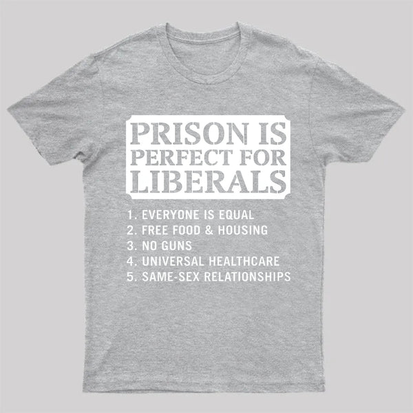 Prison is Perfect For Liberals T-shirt, Funny T-shirt