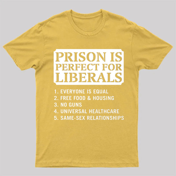 Prison is Perfect For Liberals T-shirt, Funny T-shirt