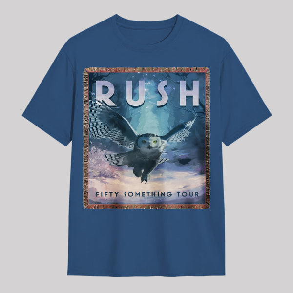 Rush Fifty Something Tour Owl Graphic T-Shirt