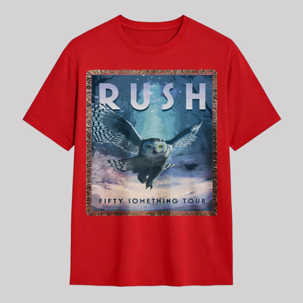 Rush Fifty Something Tour Owl Graphic T-Shirt