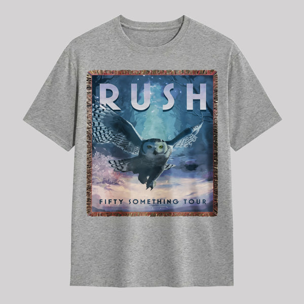 Rush Fifty Something Tour Owl Graphic T-Shirt