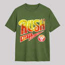 Rush Fifty Something Vintage Retro Biohazard Symbol T-Shirt
