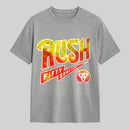 Rush Fifty Something Vintage Retro Biohazard Symbol T-Shirt